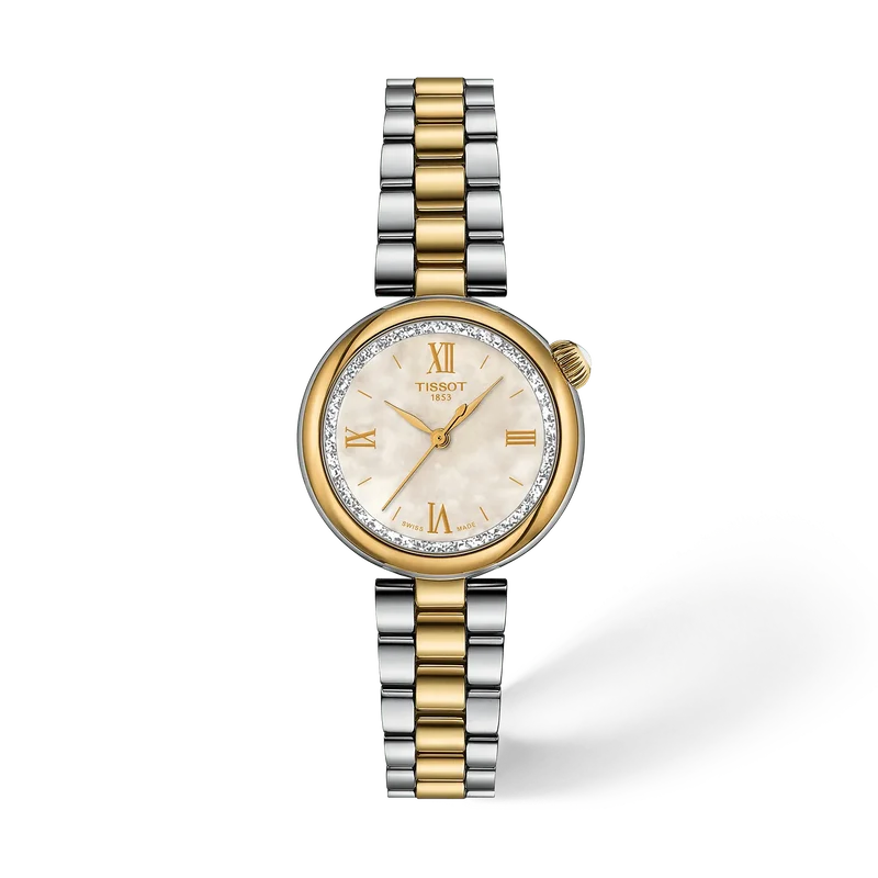 Tissot Ladies Desir MOP Dial Two-Tone Bracelet Watch T1520102211801
