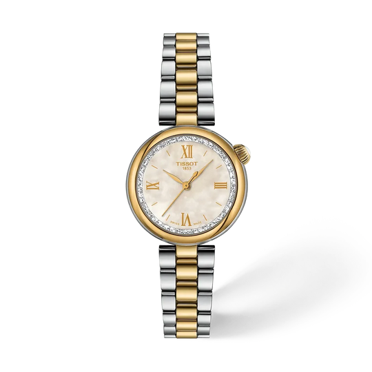 Tissot Ladies Desir MOP Dial Two-Tone Bracelet Watch T1520102211801