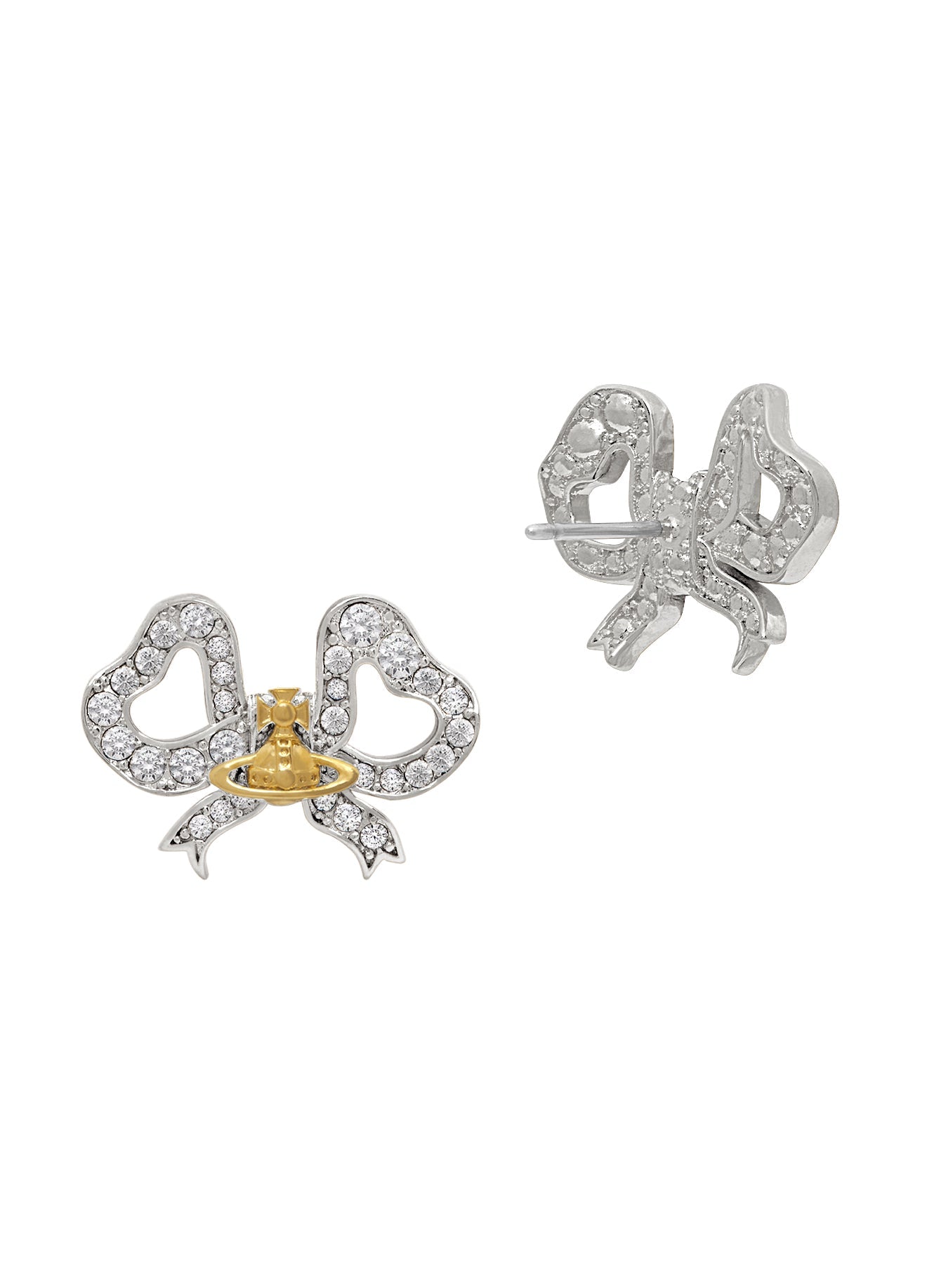 Vivienne Westwood Rigoberta Crystal Bow Earrings 6201037J-02P580- — view 2