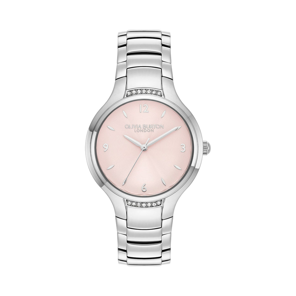Olivia Burton Ladies Modern Classics Lea Blush Pink Dial Bracelet Watch Stainless Steel by Olivia Burton