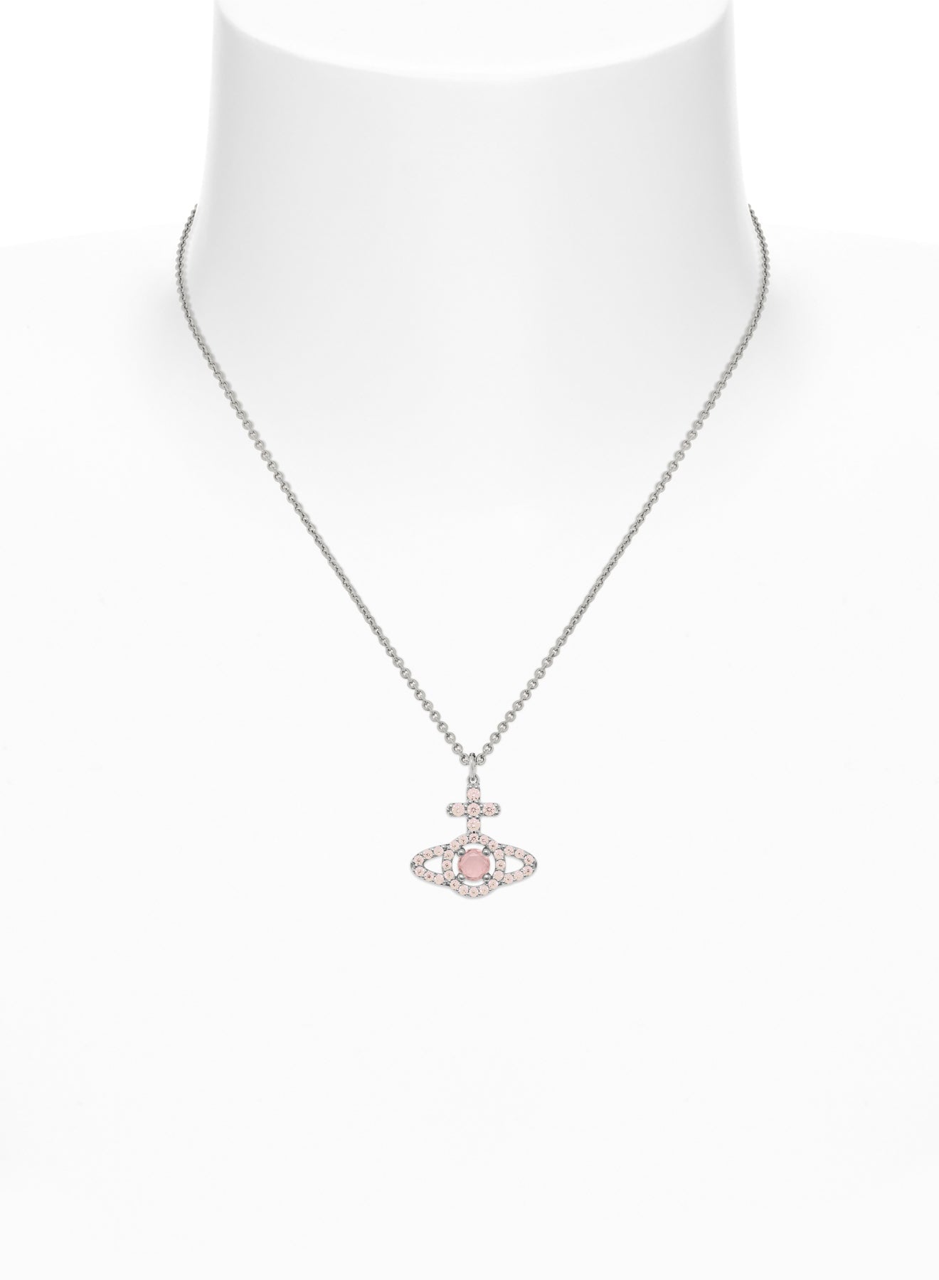 Vivienne Westwood Olympia Peach CZ Necklace 630203IC-02P773