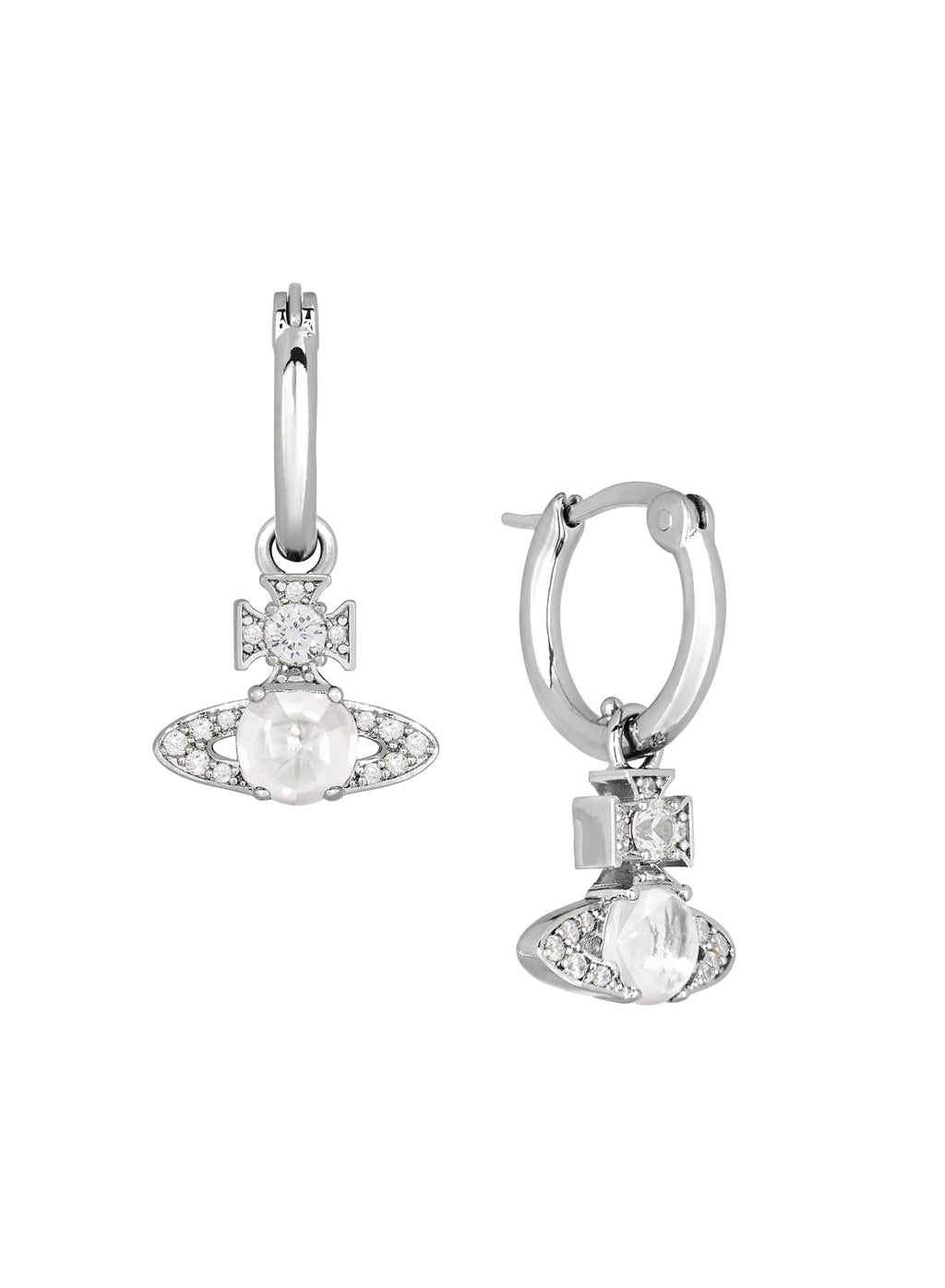 Vivienne Westwood Ondina CZ Hoop Earrings 6203009D-02P102