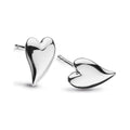 Kit Heath Silver Desire Kiss Mini Heart Stud Earrings 40BK