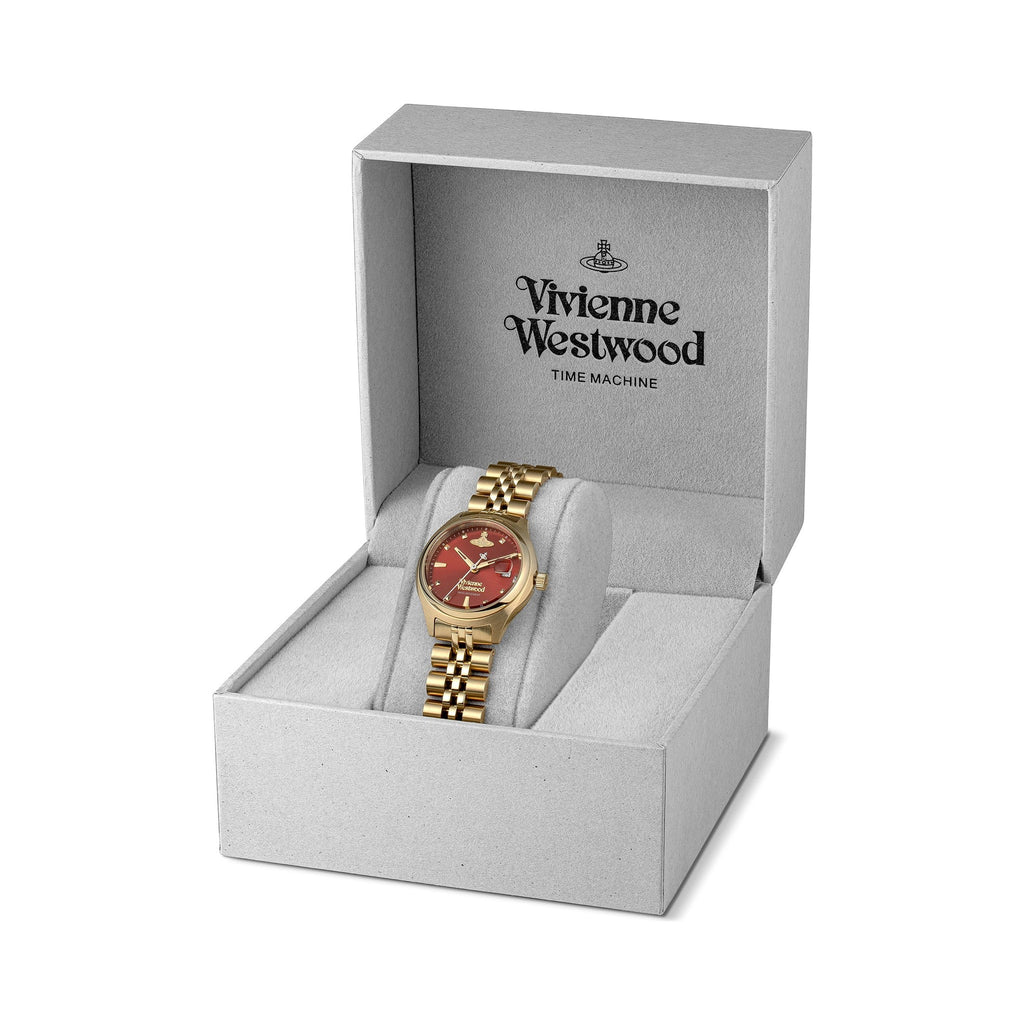 The Vivienne Westwood Ladies Little Camberwell rust dial watch gold plated, a rust dial watch from Vivienne Westwood, available at OD’s Jewellers in St Helens