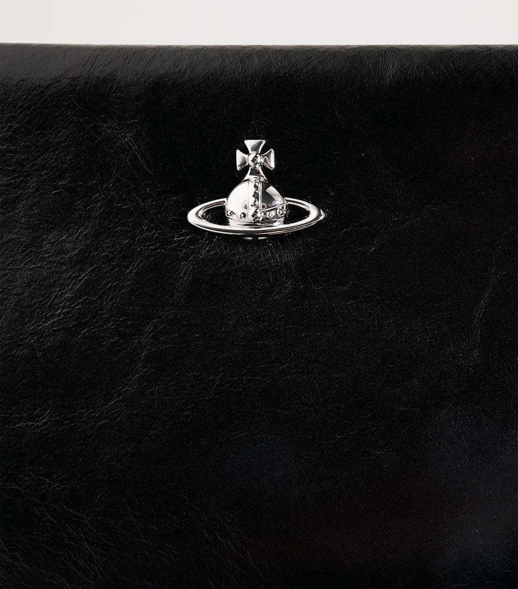 Womens Vivienne Westwood Sadie Wristlet Pouch Black Handbag — view 6