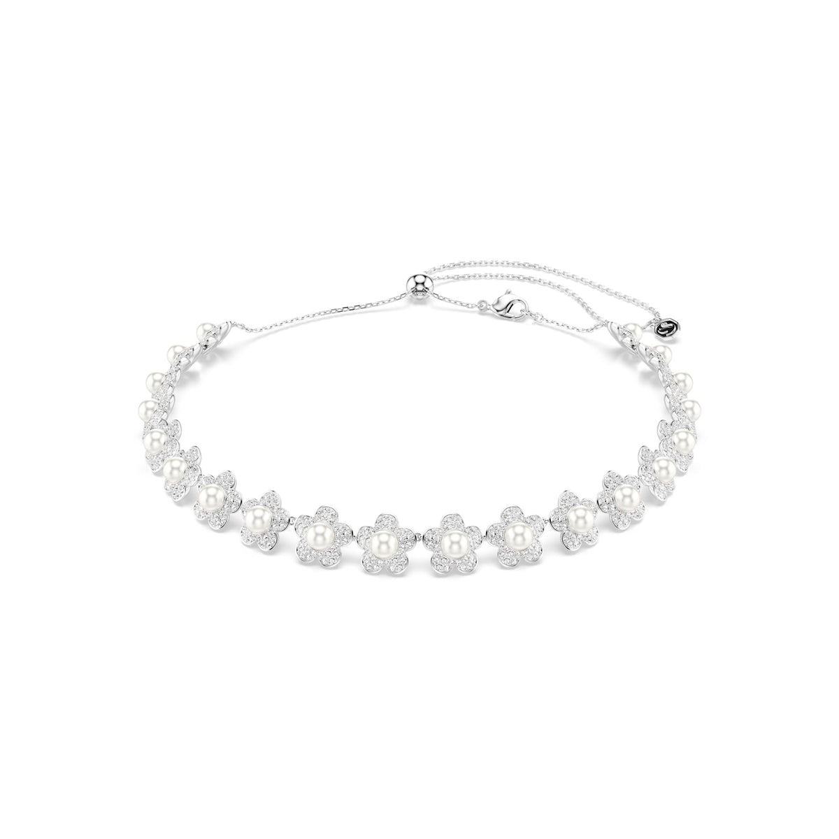 Swarovski Ariana Grande x Flower and Pearl Crystal Choker Necklace
