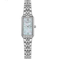Silver Citizen Eco-Drive women's watch.
