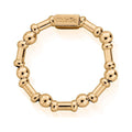 ChloBo gold ring from the Rhythm Of Water collection, featuring signature beads and charm detail.