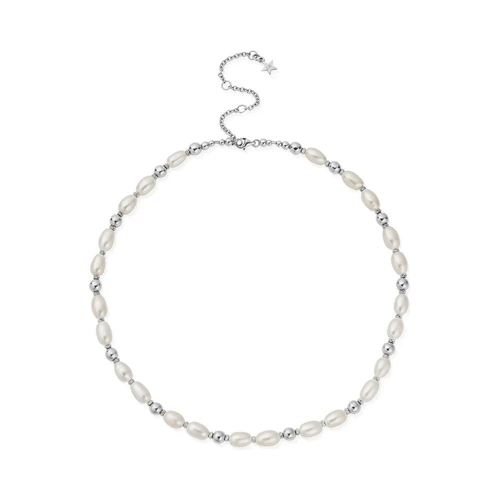 ChloBo Ocean Pearl Necklace Sterling Silver by ChloBo