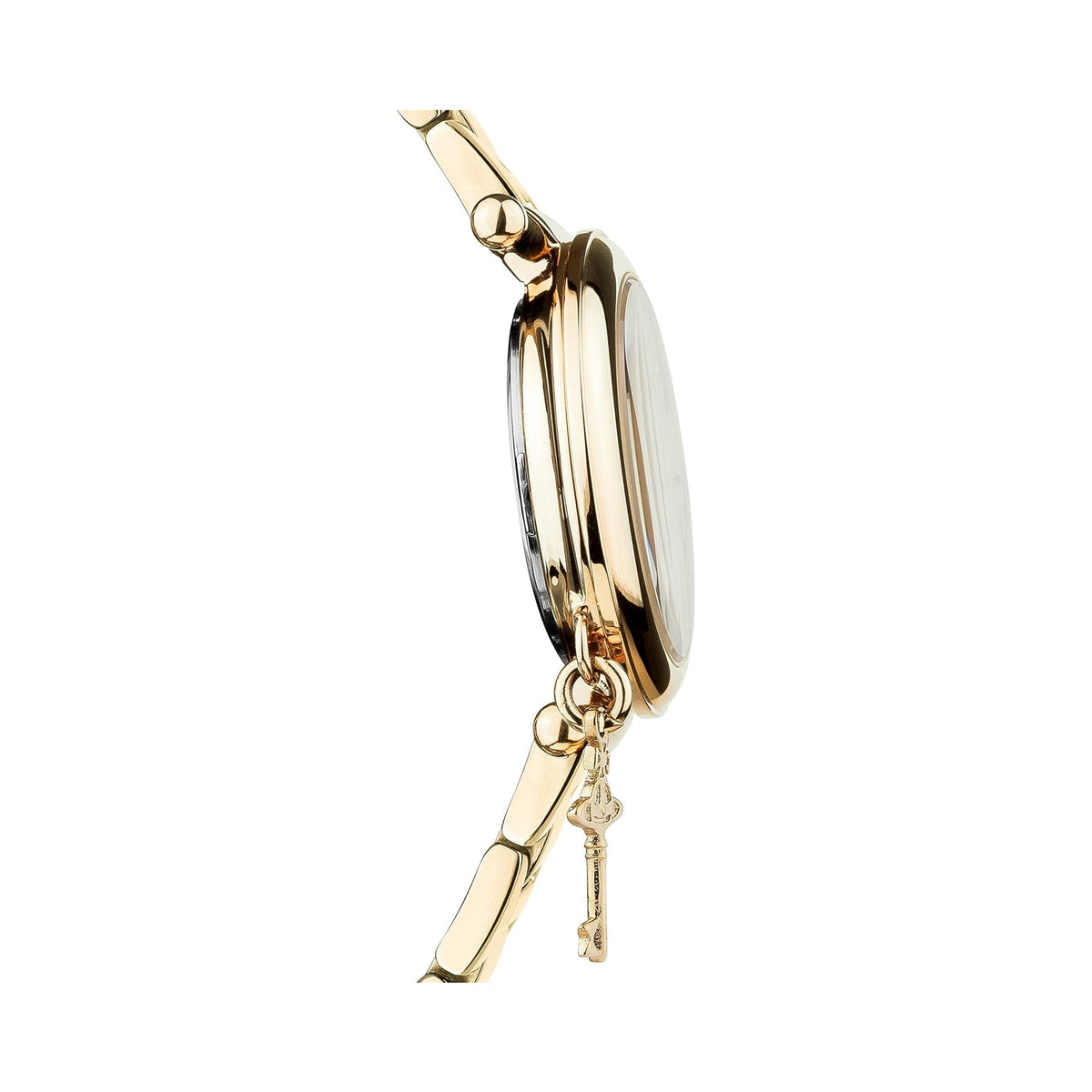 The Kensington watch, a gold metal jewelry watch from Vivienne Westwood, available at OD’s Jewellers in St Helens.