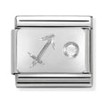 Nomination Composable Classic Link Zodiac Sagittarius in Cubic Zirconia and 925 Silver