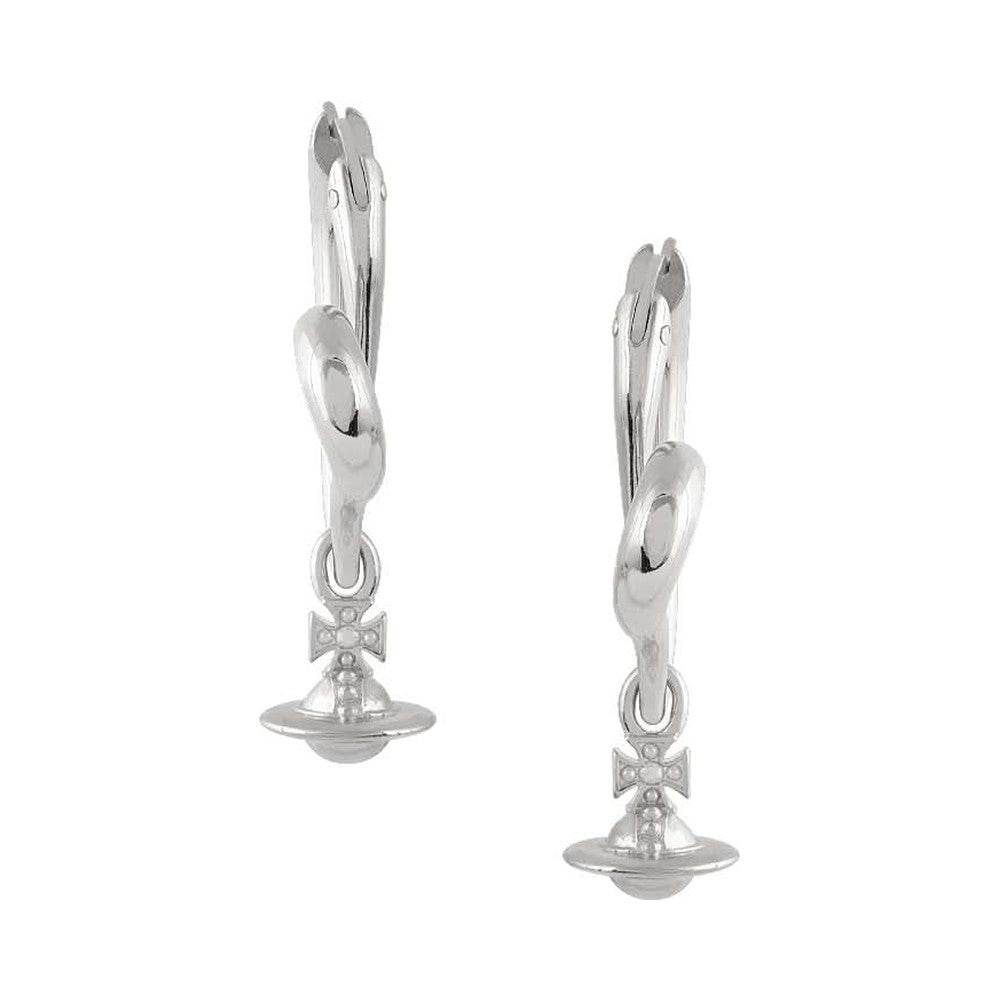 Vivienne Westwood Emily Heart Hoop Earring 62020173-02P019- — view 2