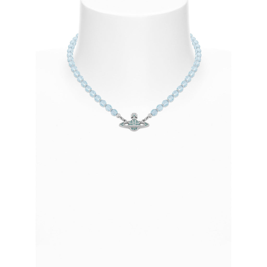 Vivienne Westwood Messaline Aqua Bohemica Crystal Choker — view 2