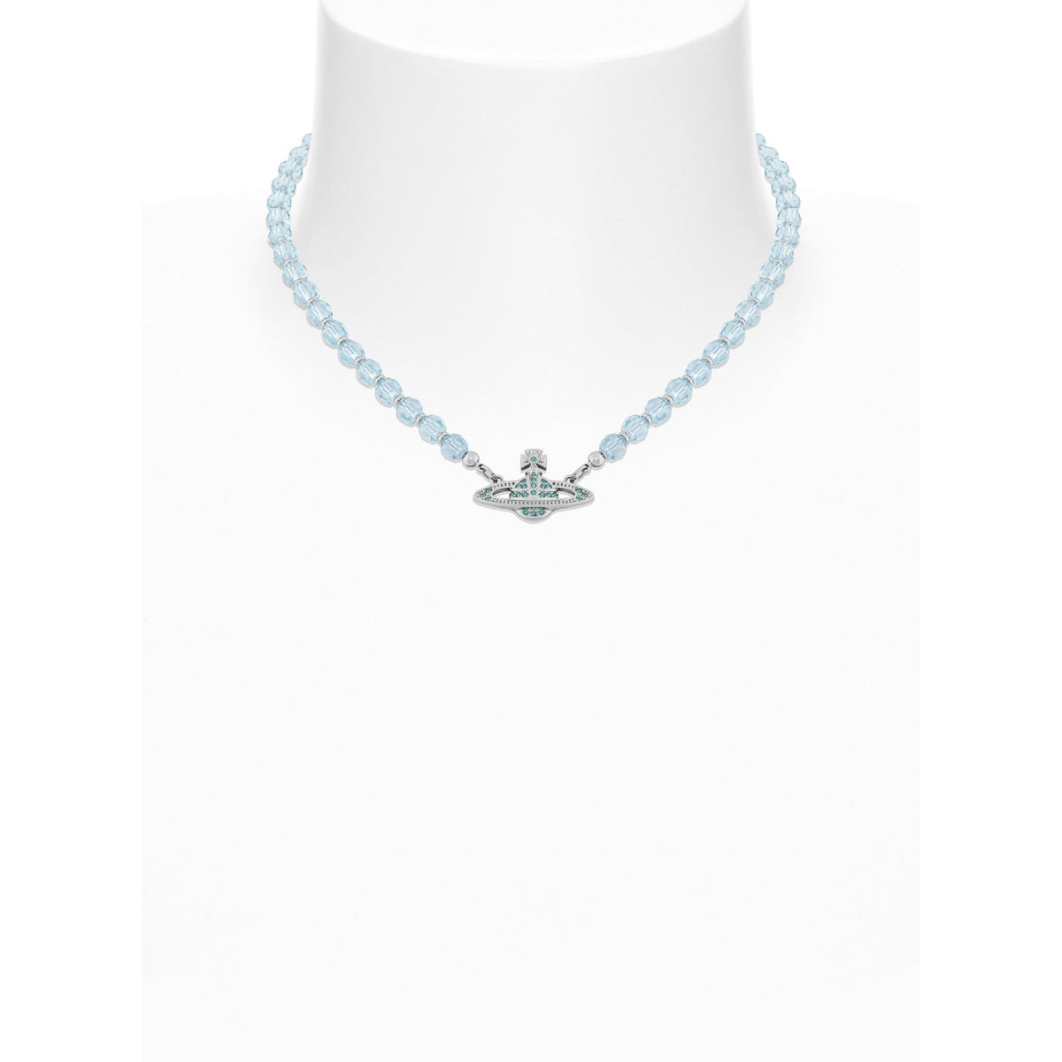 Vivienne Westwood Messaline Aqua Bohemica Crystal Choker — view 2