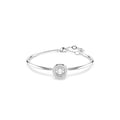Swarovski Dextera Bangle Round Cut, White, Rhodium plated