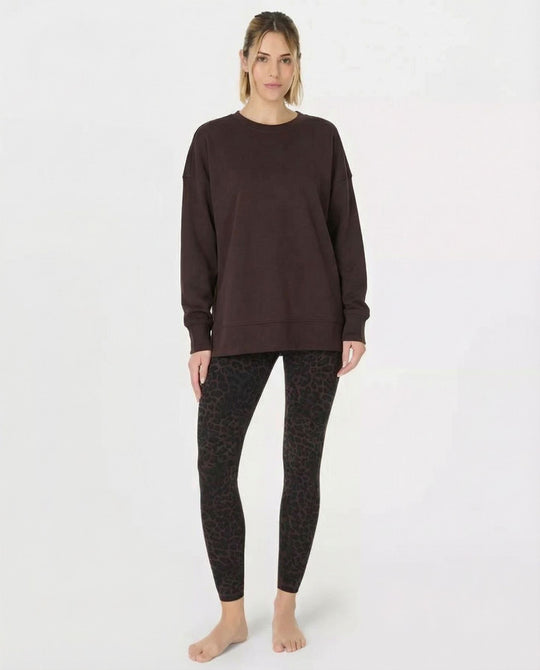 Womens Sweaty Betty After Class Longline Brown Sweater