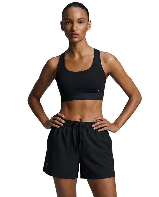 Women's On Running Black Core Bra & 3" Shorts Set