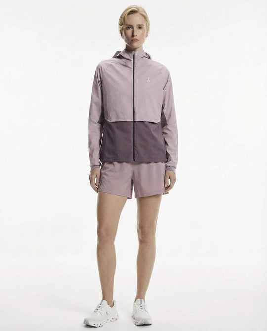 Womens On Running Heron Core Jacket & 3" Shorts Set