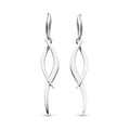 The Kit Heath Entwine Twine Twist Drop Earrings, a silver sterling jewelry from Kit Heath, at OD’s Jewellers in St Helens.