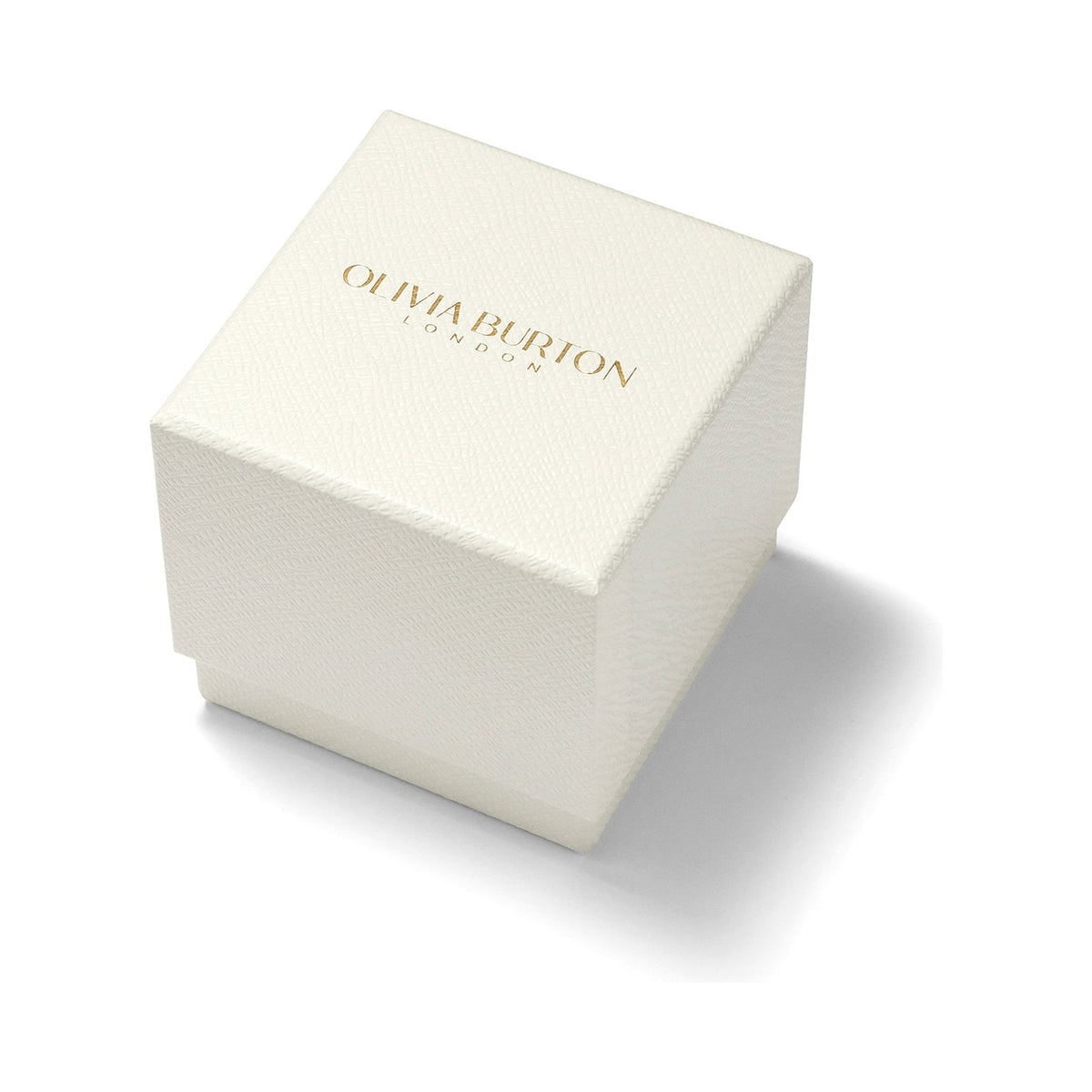 Olivia Burton watch presentation box. The box features the brand logo, "Olivia Burton London."