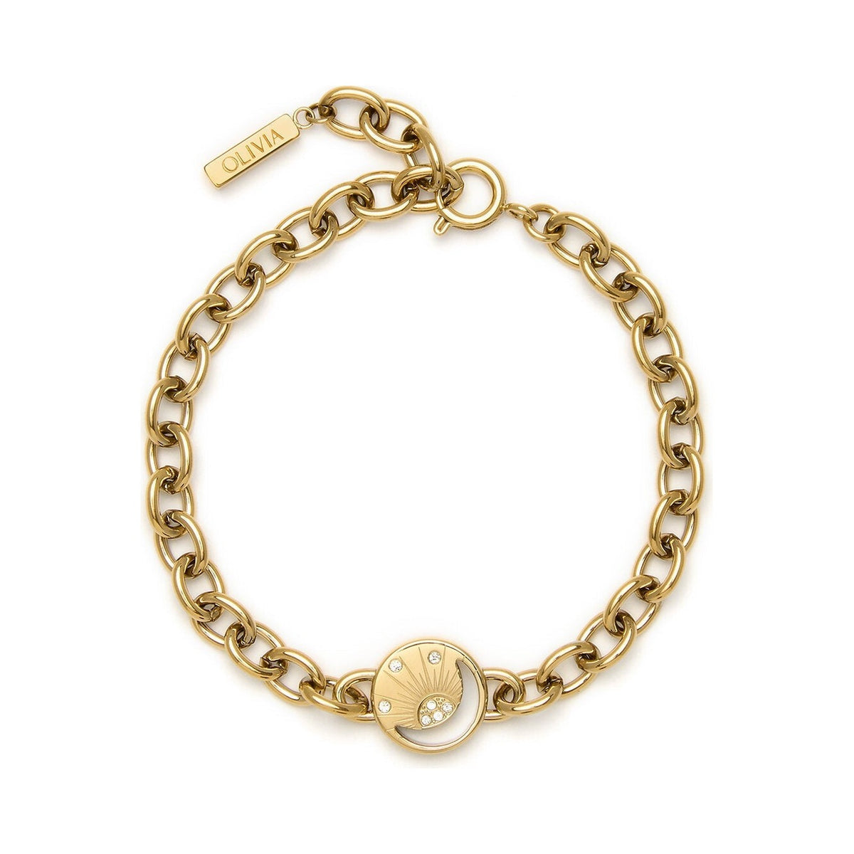 Olivia Burton Celestial Sun Bracelet Gold Plated by Olivia Burton