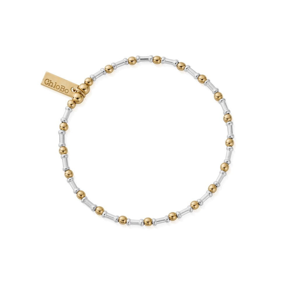 ChloBo Rhythm Of The Water Bracelet Silver Gold Plated GMBRHYTHM