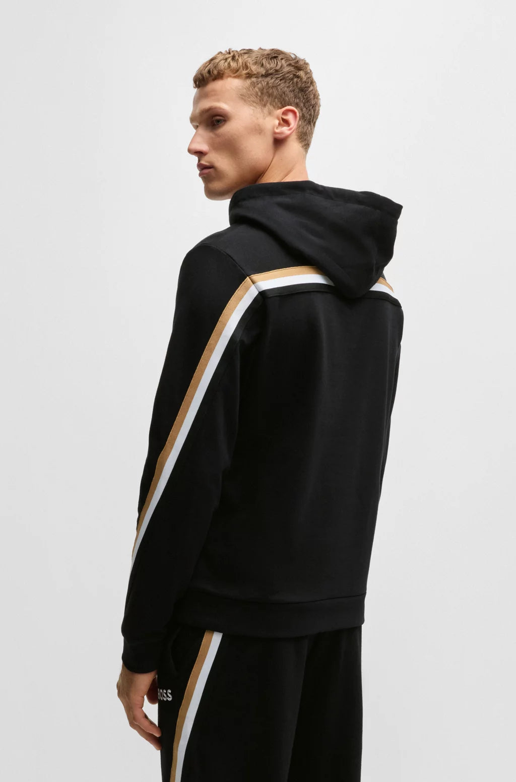 Boss tracksuit black on sale