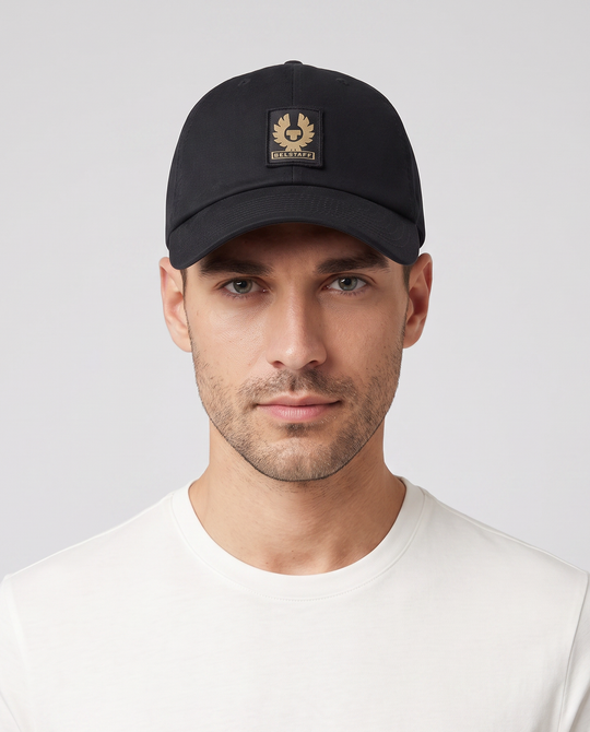 Mens Belstaff Phoenix Logo  BLACK Cap