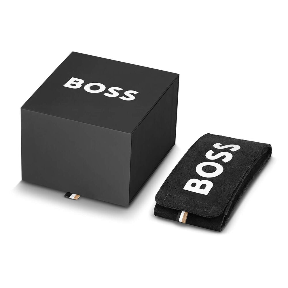 Black BOSS box and pouch.