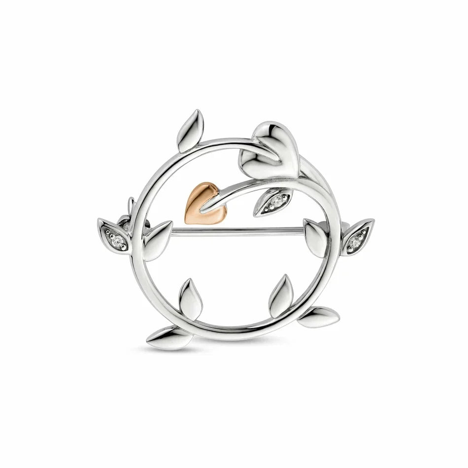 Clogau Silver Vine Brooch 3STOL1414