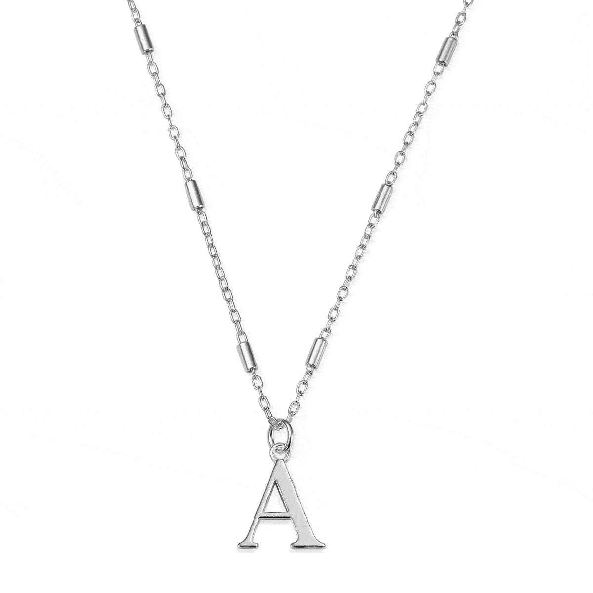 ChloBo Iconic Initial N Pendant in Silver Gold Plated