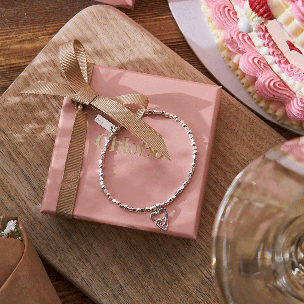 ChloBo Interlocking Love Heart Bracelet SBCFB572