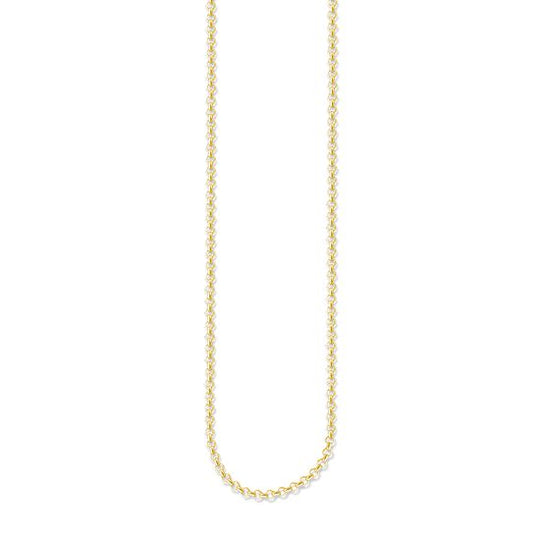 Thomas Sabo Silver Gold Plated Round Belcher Chain