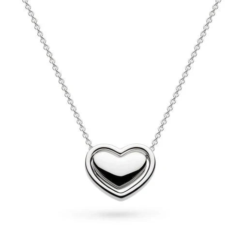 Kit Heath Big Love Silver Heart Necklace