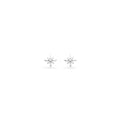 Kit Heath Silver Celeste North Star Petite CZ Earrings 30455CZ