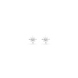 Kit Heath Silver Celeste North Star Petite CZ Earrings 30455CZ