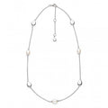 Kit Heath Coast Pebble Pearl Necklace in Silver by Kit Heath