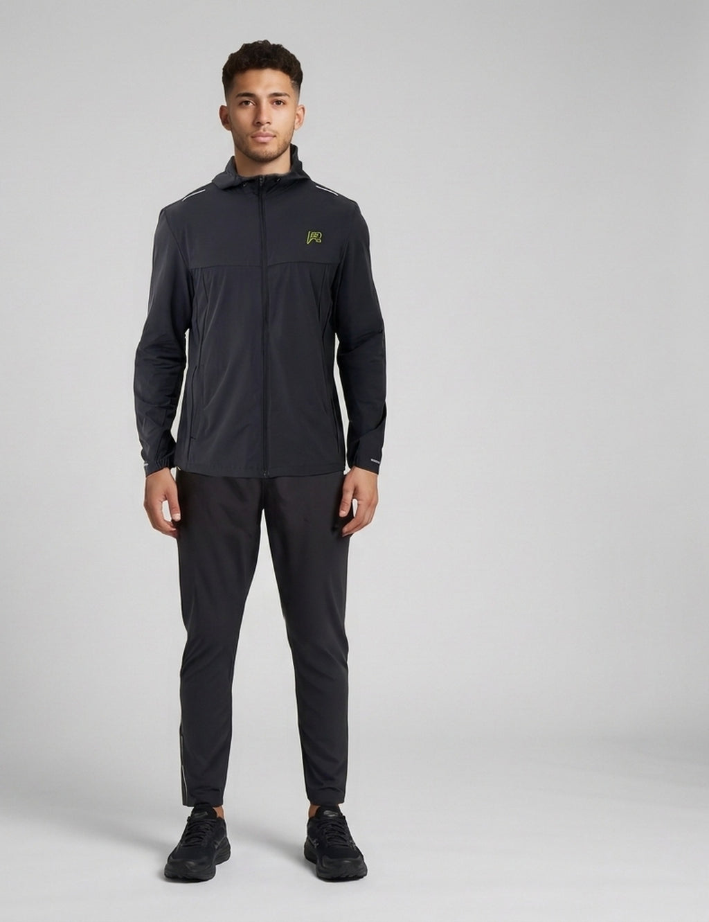 Men's Reprimo Flight Pant in Black Neon — full outfit