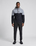 Men's Reprimo Geyser Windbreaker in Marble Obsidian — full outfit