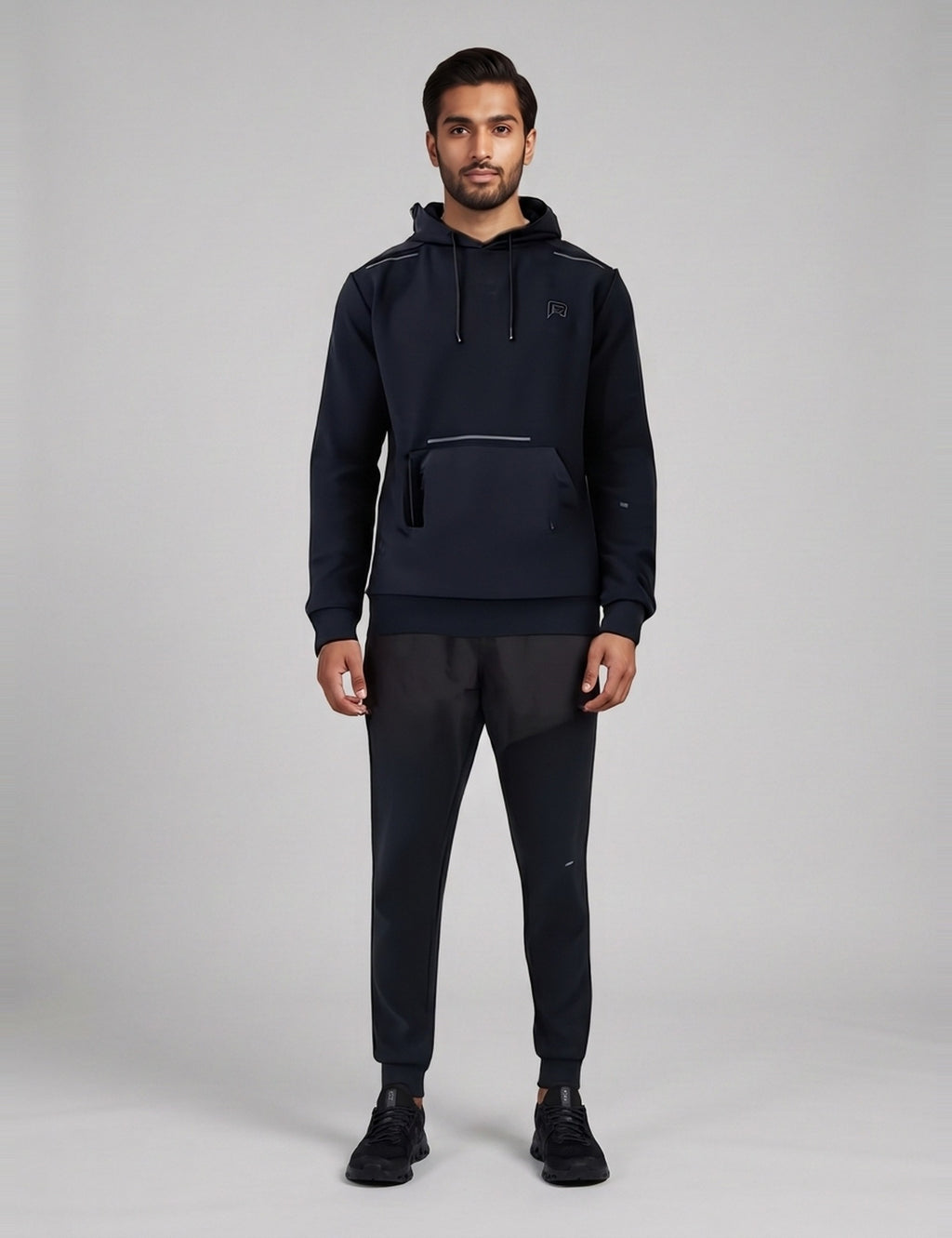 Men's Reprimo Hybrid Motion Jogger in Black — full outfit