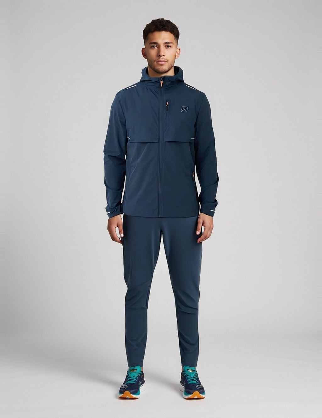 Men's Reprimo Summit Pant in Aero Blue Flame — full outfit