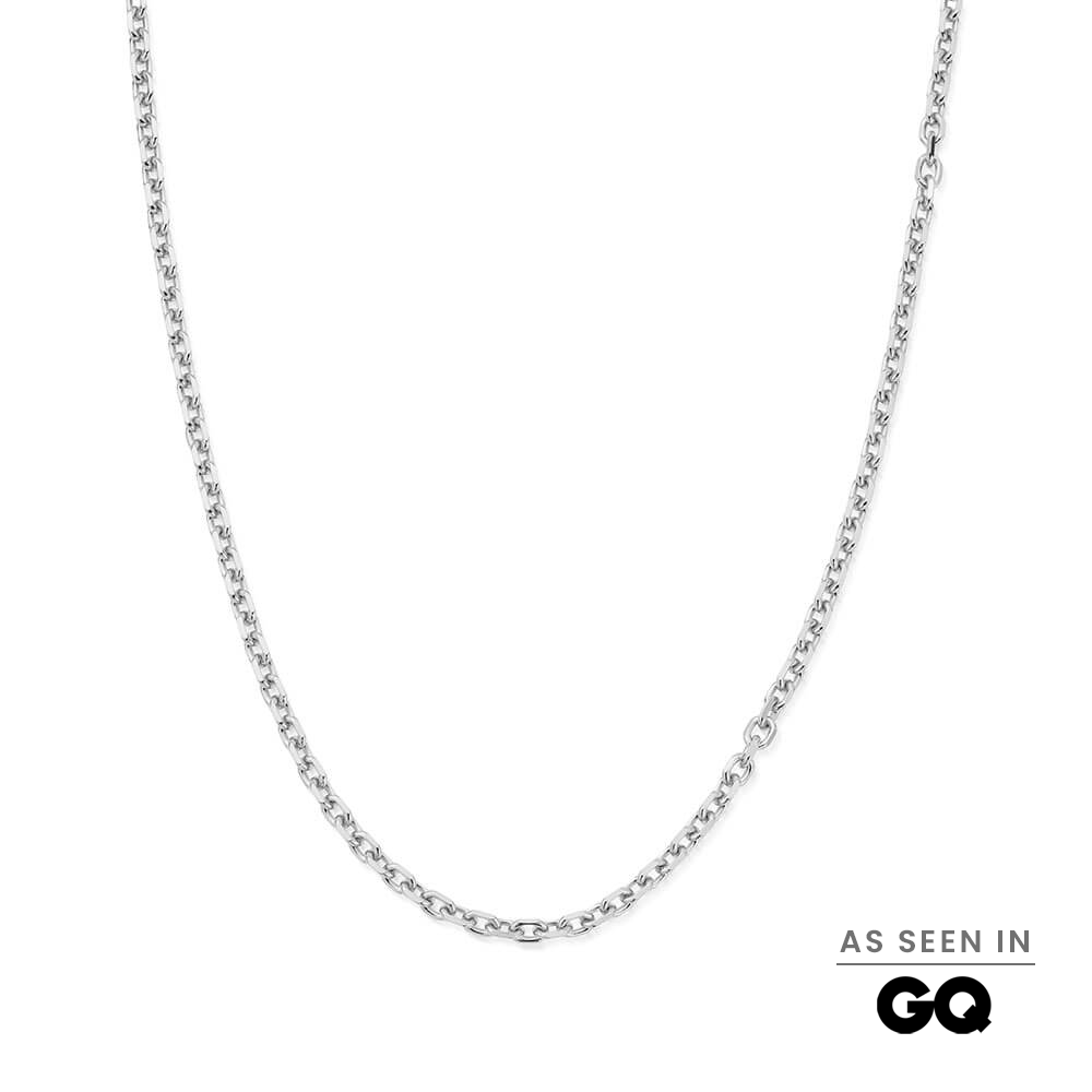 ChloBo Men's Anchor Chain Silver Gold Plated