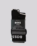 Men's BOSS Black 3 Pack Rib Stripe Socks