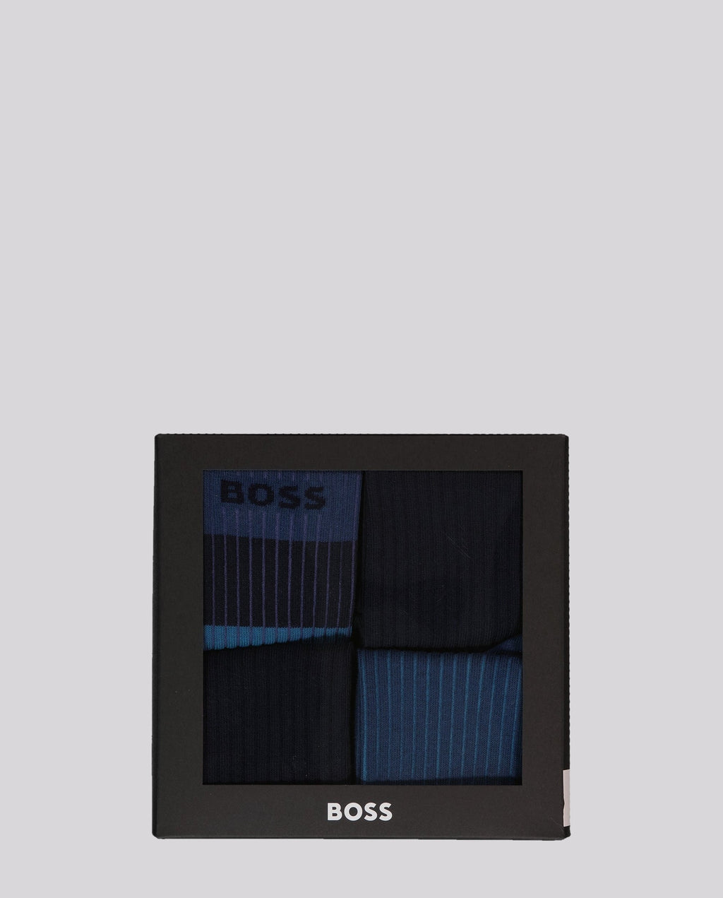 Men's BOSS Black 4 Pack Gift Set Blue Socks