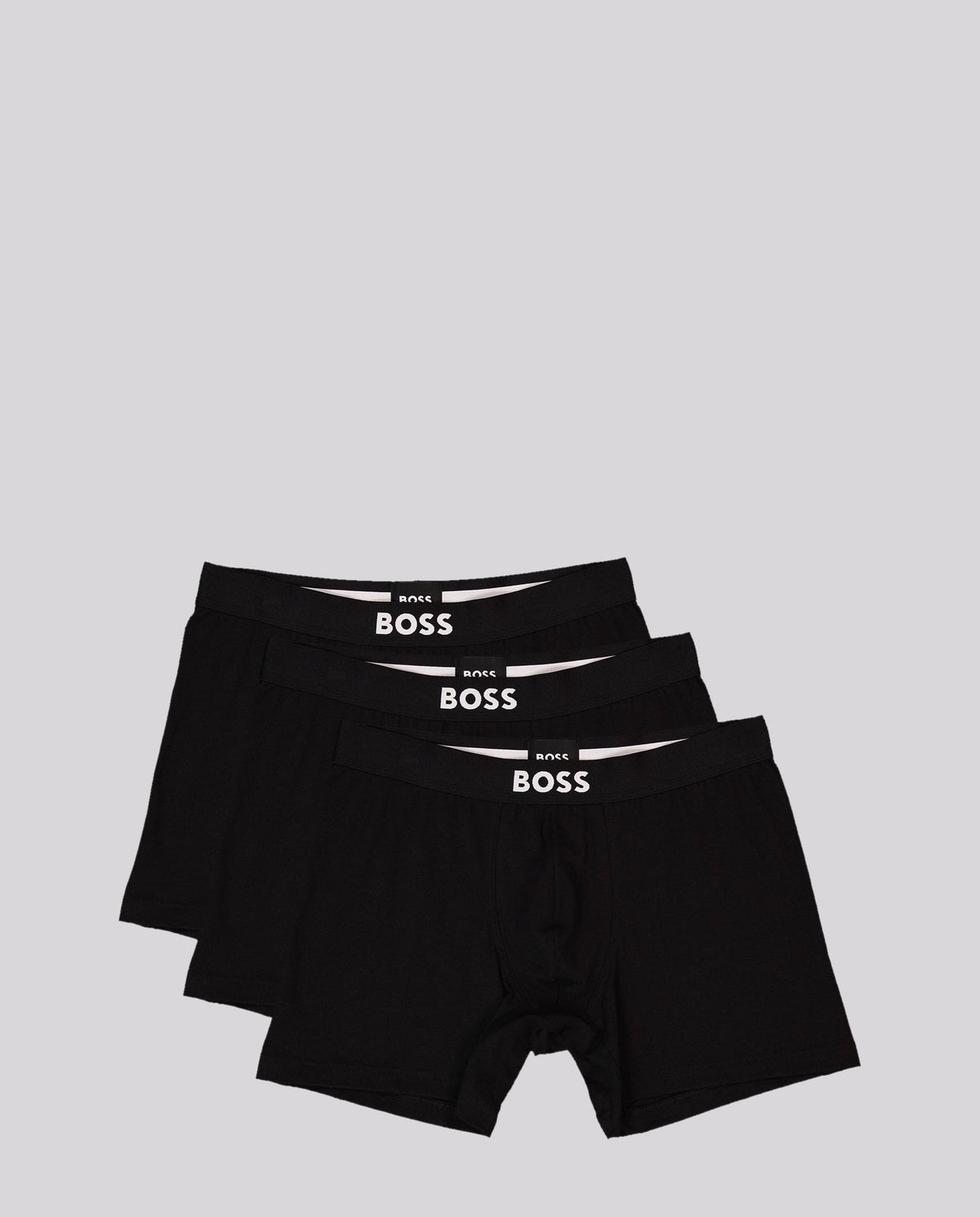 Mens BOSS Black BoxerBr 3P BOSS ONE in Black