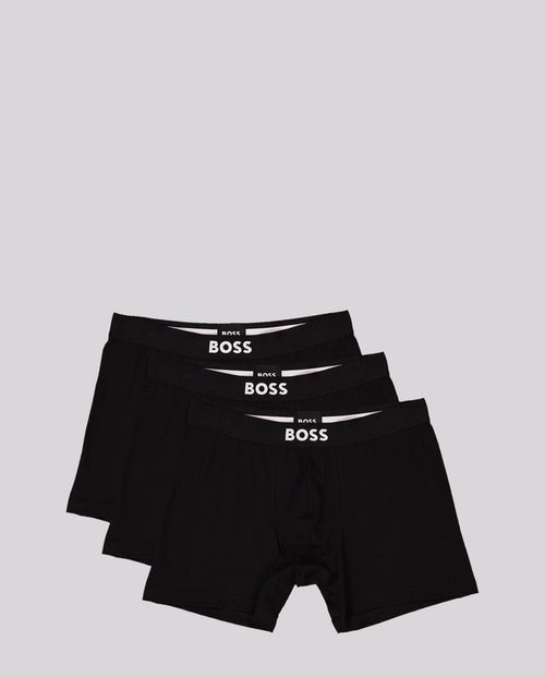 Mens BOSS Black BoxerBr 3P BOSS ONE in Black