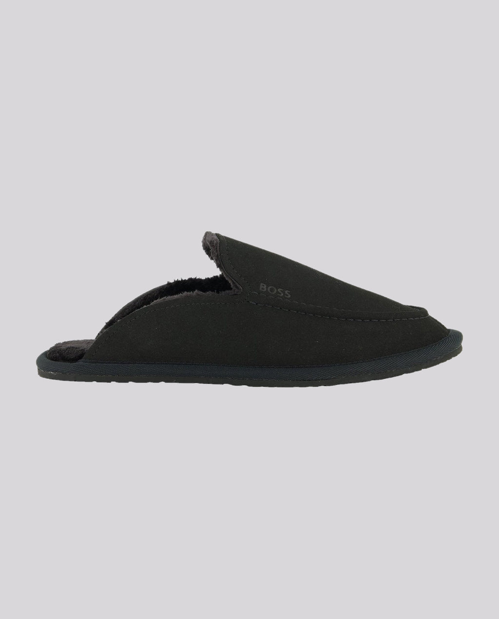 Mens BOSS Black Home_Mule_msfr Black Slippers
