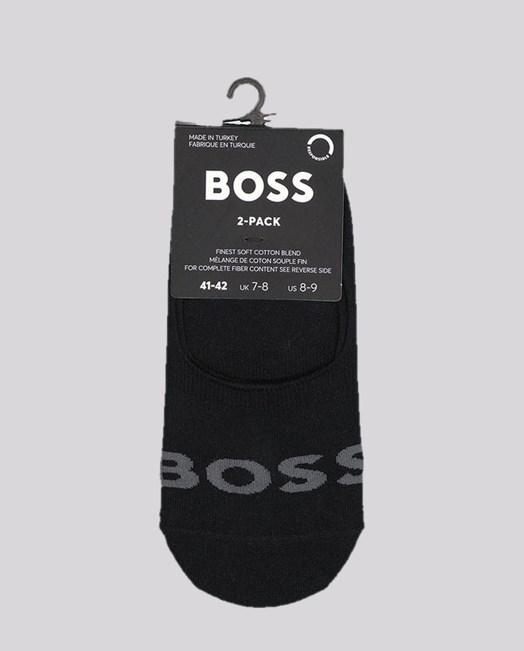 Men's BOSS Black Invisible Black No Show Socks