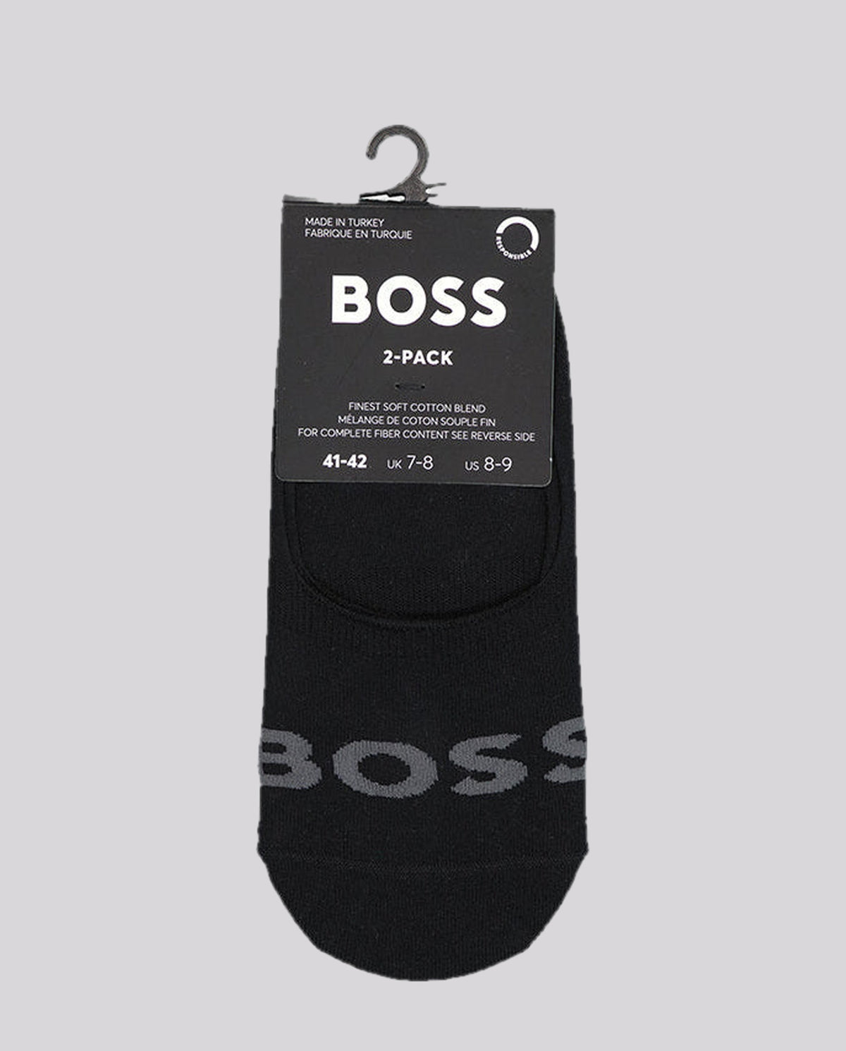 Men's BOSS Black Invisible Black No Show Socks