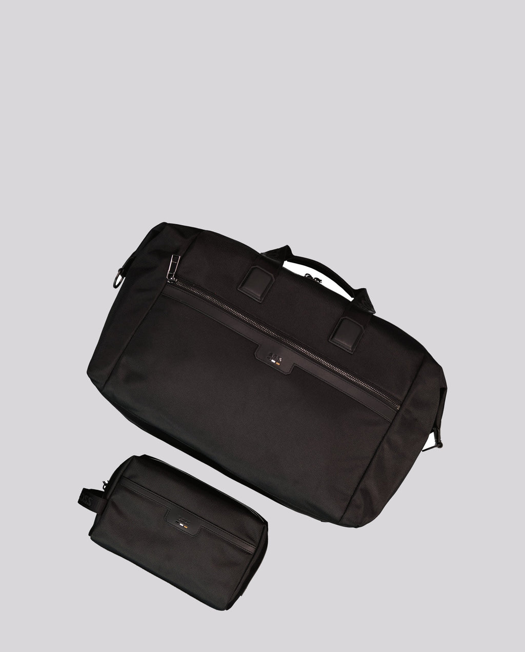 Men's BOSS Black Ray_N Black Soft Holdall Bag & Ray_N Black Wash Bag Two Piece Gift Set
